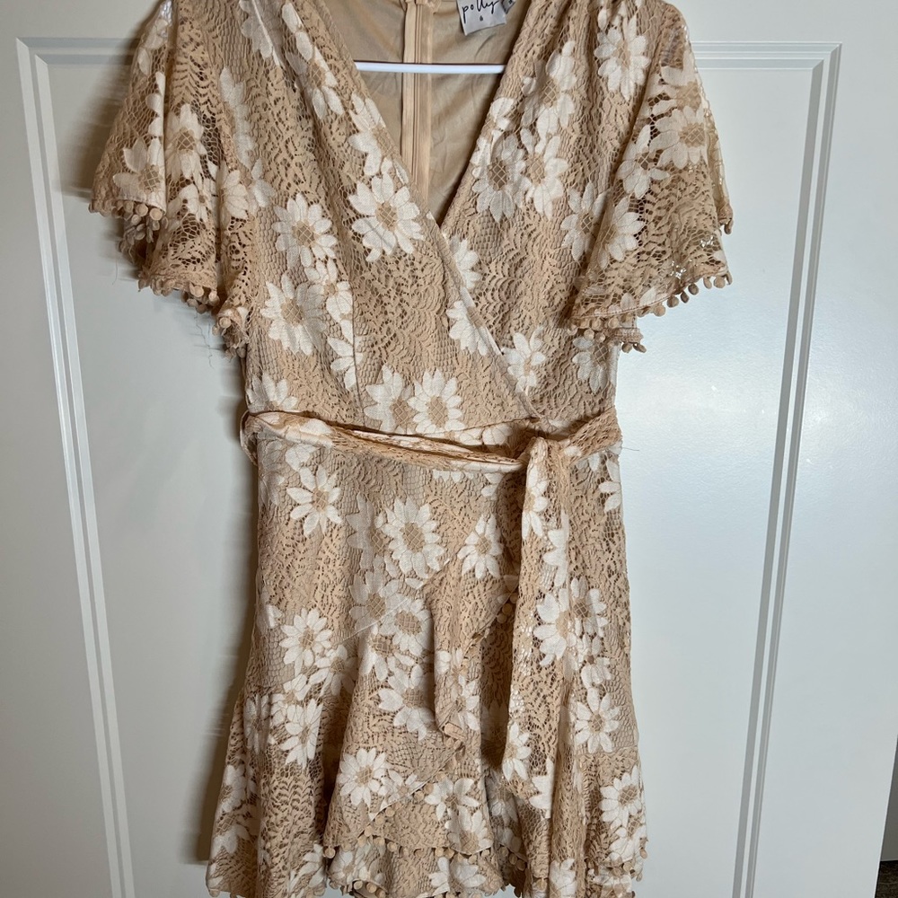 Woman’s Princess Polly lace Pom Pom dress